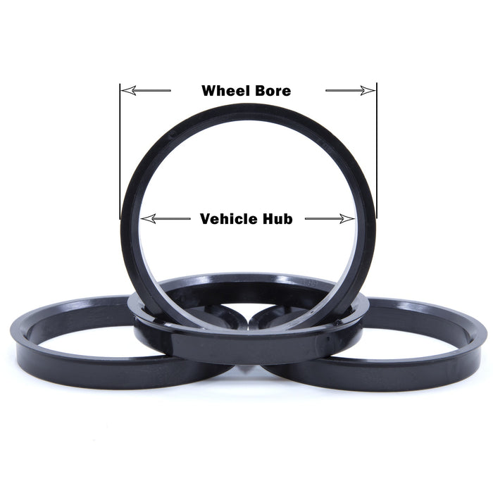 Hub Centric Rings - 72.6mm to 71.50mm - Aluminum
